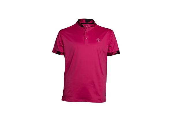 Men's Collarless Golf Polo Pink