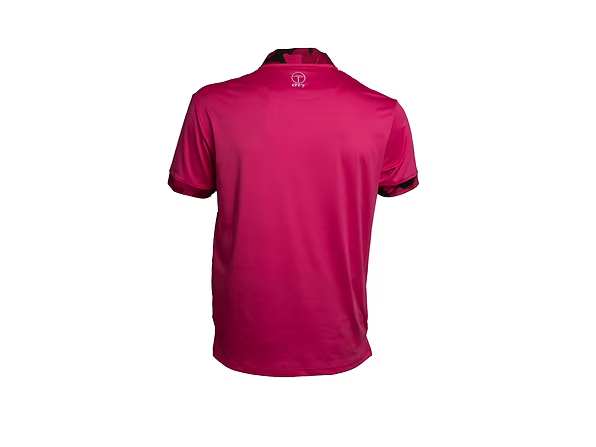 Men's Collarless Golf Polo Pink