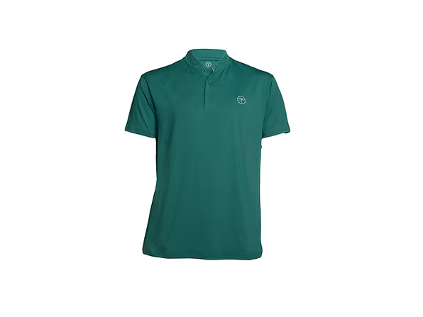 Men's Collarless Golf Polo Green