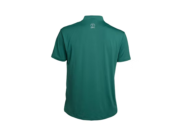 Men's Collarless Golf Polo Green