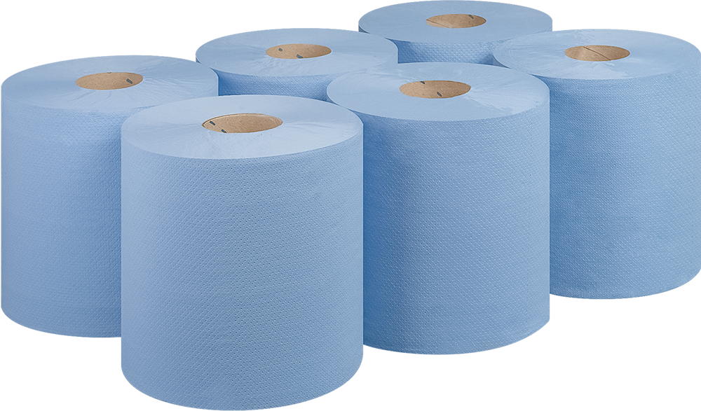 Premium Blue Roll 150m x 170mm Centrefeed