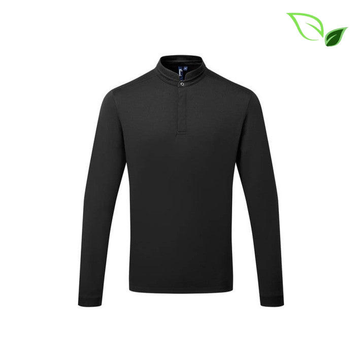 Premier Unisex Long Sleeve Coolchecker Chef Polo Shirt