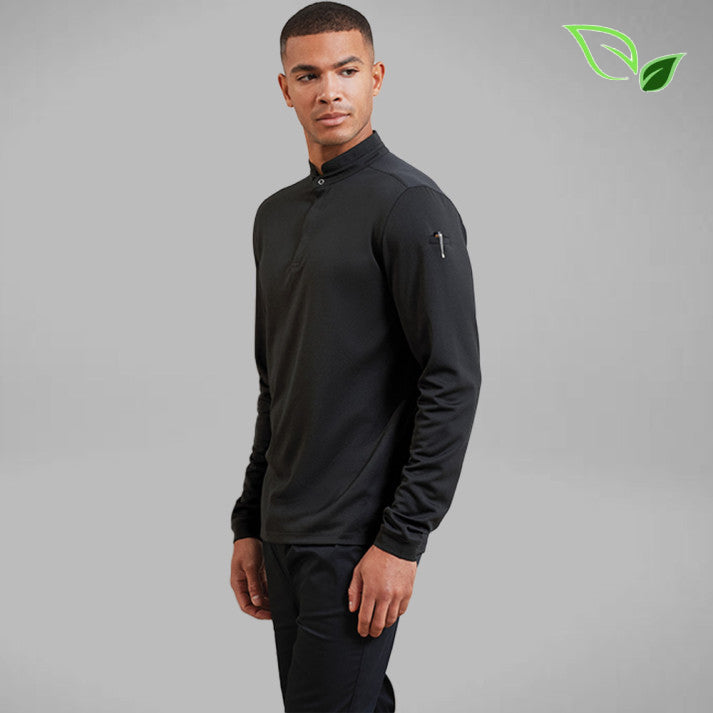 Premier Unisex Long Sleeve Coolchecker Chef Polo Shirt