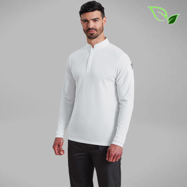 Premier Unisex Long Sleeve Coolchecker Chef Polo Shirt