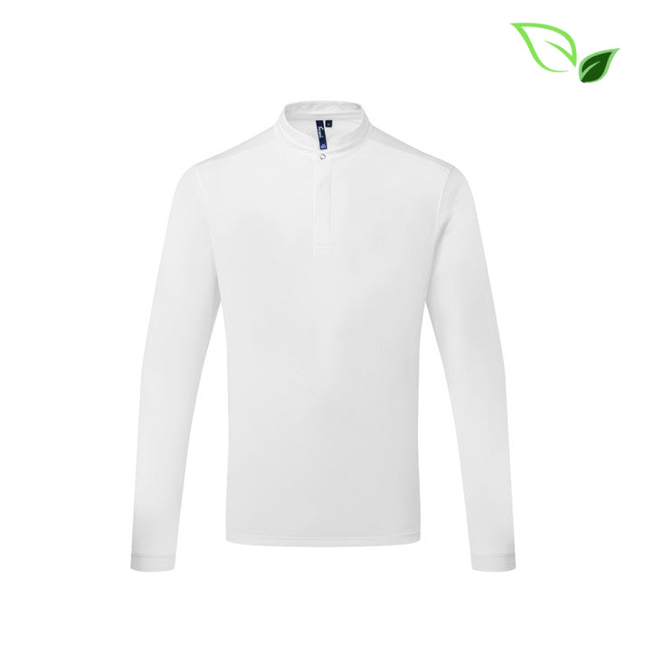 Premier Unisex Long Sleeve Coolchecker Chef Polo Shirt
